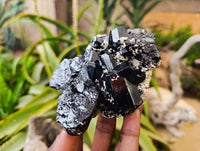 Natural Schorl Black Tourmaline Specimens x 3 From Erongo, Namibia - Toprock Gemstones and Minerals 