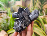 Natural Schorl Black Tourmaline Specimens x 3 From Erongo, Namibia - Toprock Gemstones and Minerals 