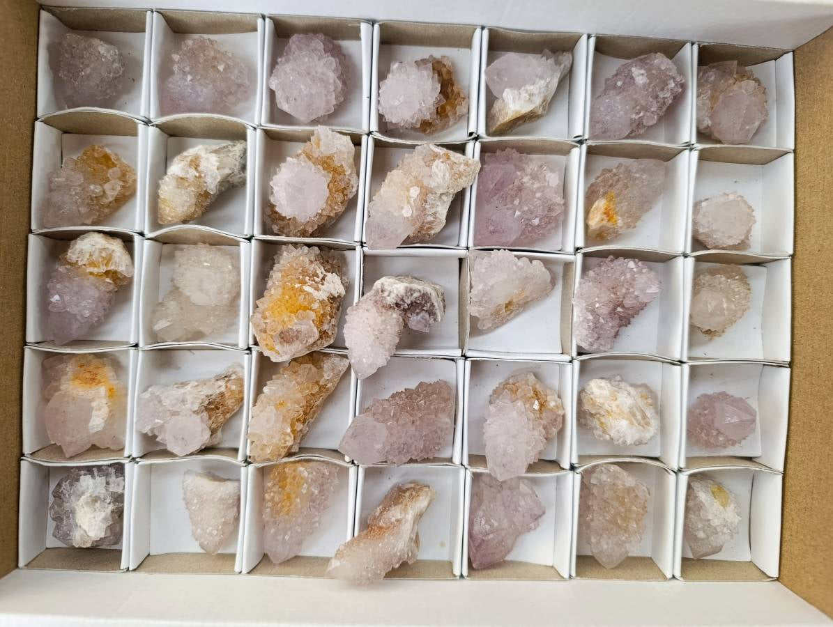 Natural Amethyst Spirit Quartz Clusters x 35 From Boekenhouthoek, South Africa - Toprock Gemstones and Minerals 