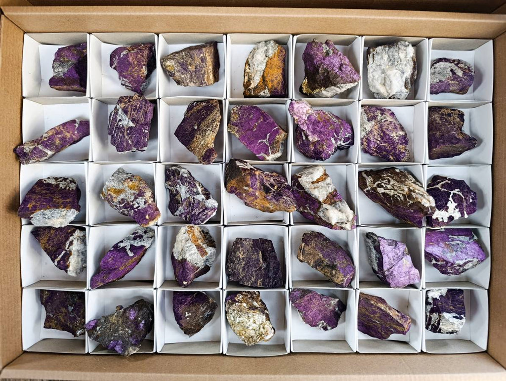 Natural Metallic Purpurite Specimens x 35 From Erongo, Namibia - Toprock Gemstones and Minerals 