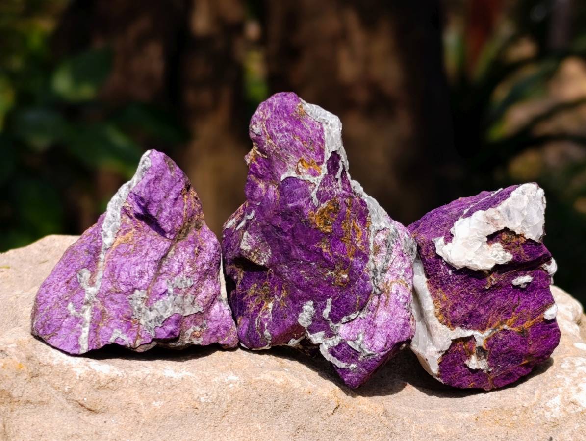 Natural Metallic Purpurite Specimens x 35 From Erongo, Namibia - Toprock Gemstones and Minerals 