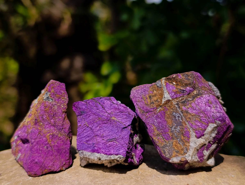 Natural Metallic Purpurite Specimens x 35 From Erongo, Namibia - Toprock Gemstones and Minerals 