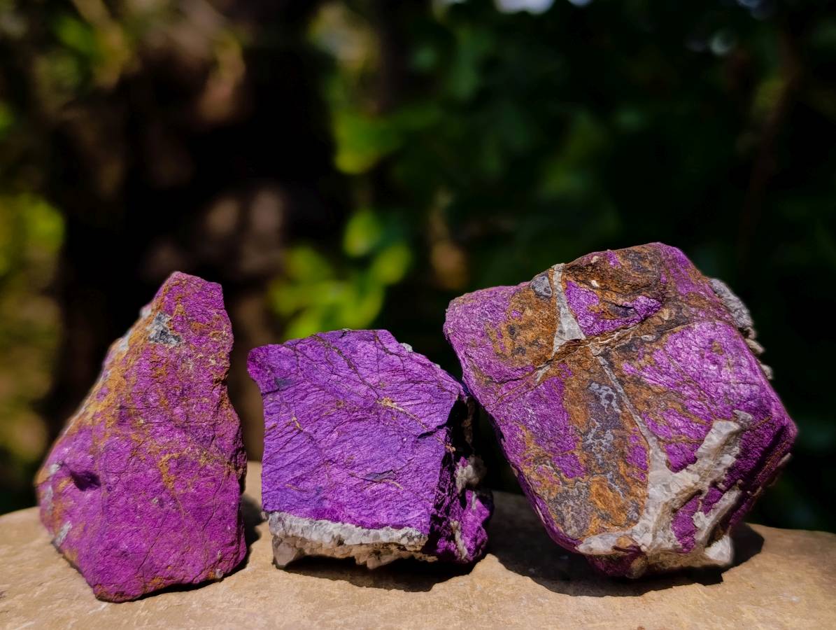 Natural Metallic Purpurite Specimens x 35 From Erongo, Namibia - Toprock Gemstones and Minerals 