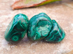 Polished Flower Banded Malachite Free Forms x 35 From Congo - Toprock Gemstones and Minerals 