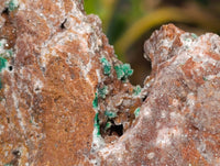 Natural Ball Malachite and Drusy Quartz On Dolomite Matrix Specimens x 1 From Kambove, Congo