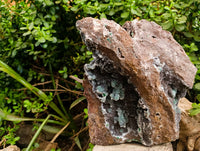 Natural Ball Malachite and Drusy Quartz On Dolomite Matrix Specimens x 1 From Kambove, Congo
