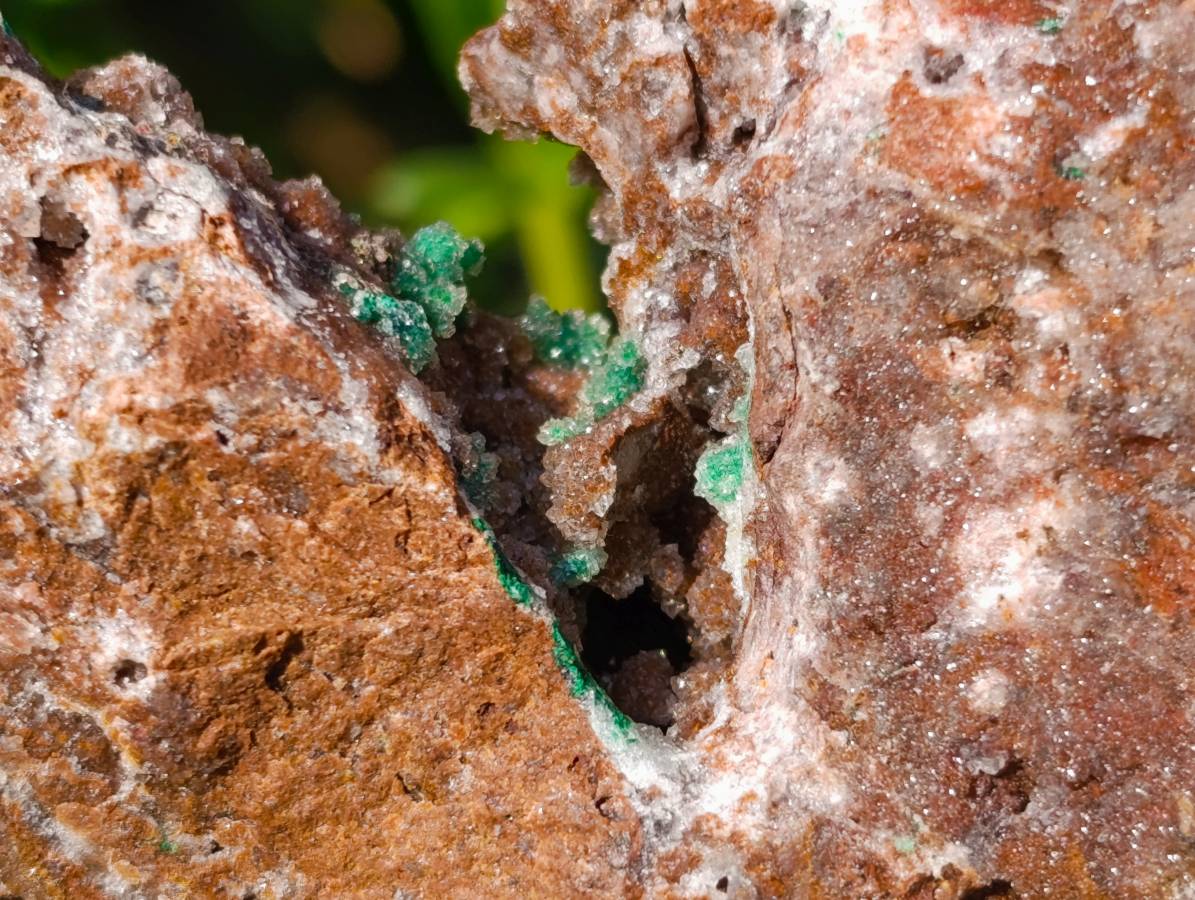 Natural Ball Malachite and Drusy Quartz On Dolomite Matrix Specimens x 1 From Kambove, Congo - Toprock Gemstones and Minerals 
