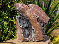 Natural Ball Malachite and Drusy Quartz On Dolomite Matrix Specimens x 1 From Kambove, Congo