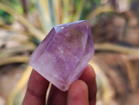 Polished Window Amethyst Crystals x 12 From Madagascar - Toprock Gemstones and Minerals 