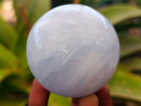 Polished Blue Calcite Spheres x 3 From Madagascar - Toprock Gemstones and Minerals 