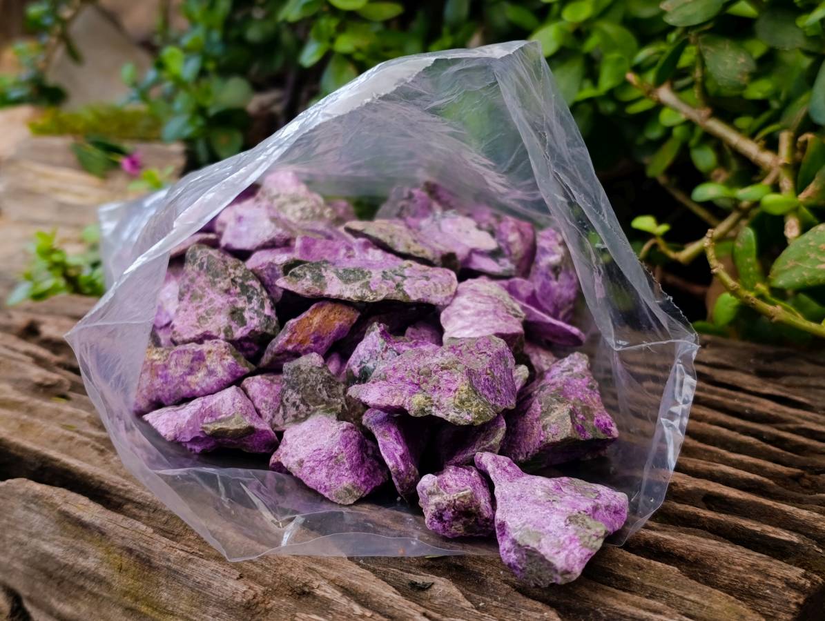 Natural Stichtite Cobbed Specimens x 1.98kg Lot  From Barberton, South Africa - Toprock Gemstones and Minerals 