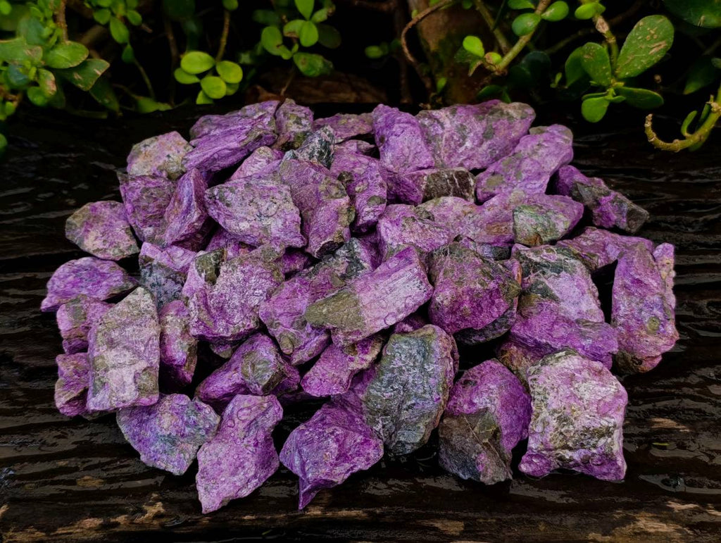Natural Stichtite Cobbed Specimens x 1.98kg Lot  From Barberton, South Africa - Toprock Gemstones and Minerals 