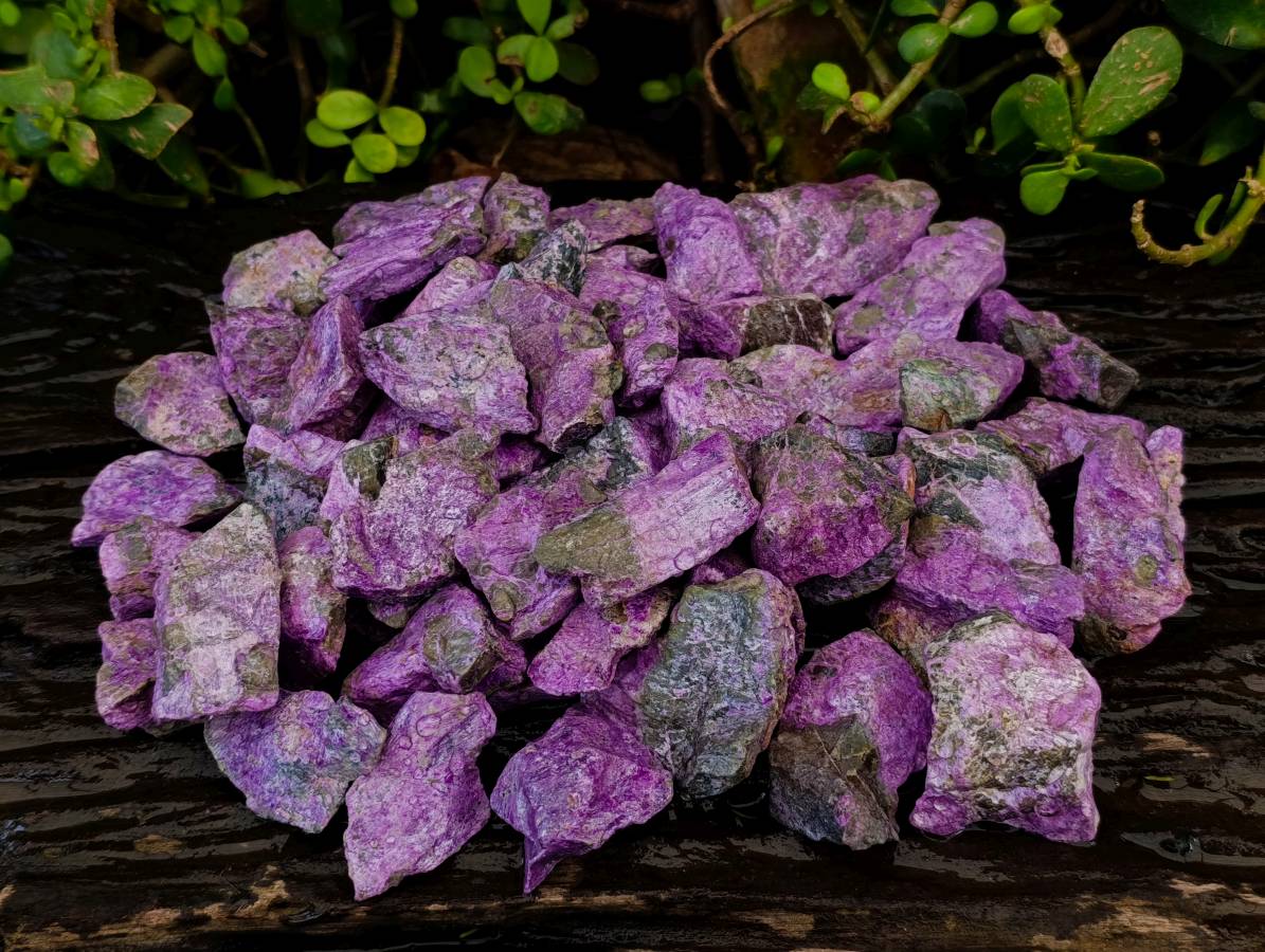 Natural Stichtite Cobbed Specimens x 1.98kg Lot  From Barberton, South Africa - Toprock Gemstones and Minerals 