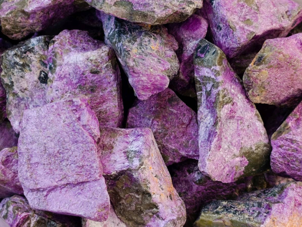 Natural Stichtite Cobbed Specimens x 1.98kg Lot  From Barberton, South Africa - Toprock Gemstones and Minerals 