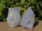 Natural Etched Blue Chalcedony Geodes x 12 From Nsanje, Malawi - Toprock Gemstones and Minerals 