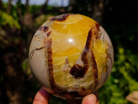 Polished Septerye Spheres x 2 From Mahajanga, Madagascar - Toprock Gemstones and Minerals 