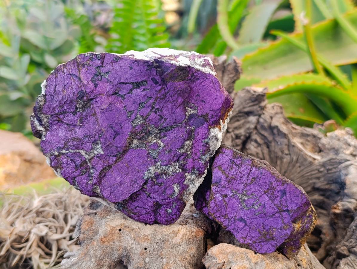 Natural Metallic Purpurite Specimens x 4 From Erongo, Namibia - Toprock Gemstones and Minerals 