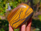 Polished Golden Tiger's Eye Free Forms x 6 From Prieska, South Africa - Toprock Gemstones and Minerals 
