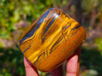 Polished Golden Tiger's Eye Free Forms x 6 From Prieska, South Africa - Toprock Gemstones and Minerals 