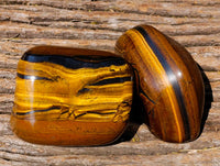 Polished Golden Tiger's Eye Free Forms x 6 From Prieska, South Africa - Toprock Gemstones and Minerals 