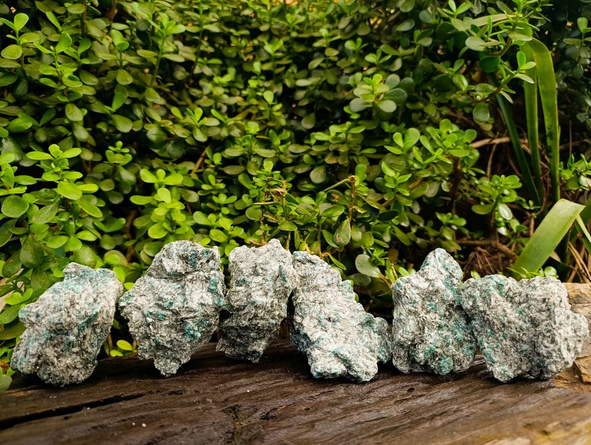 Natural Emerald Mica 'Mutokolite' Cobbed Specimens x 6 From Mutoko, Zimbabwe - Toprock Gemstones and Minerals 