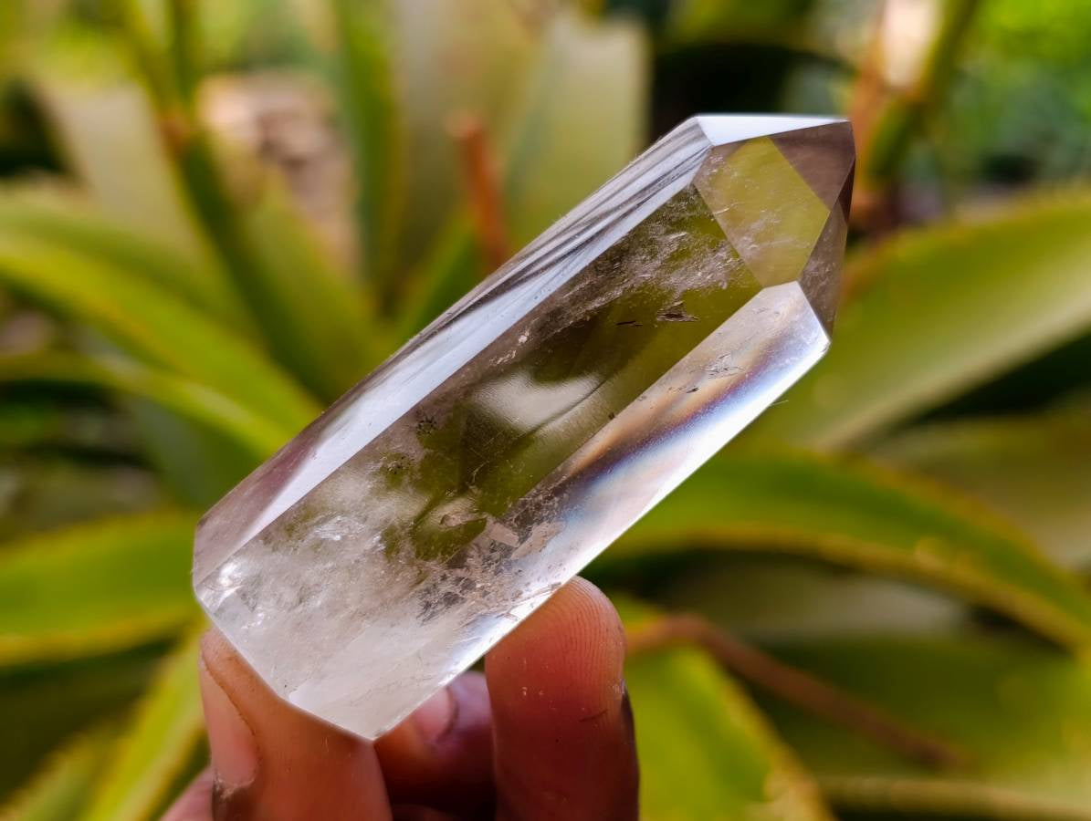 Polished Smokey  Wispy Phantom Quartz Crystals x 6 From Anzojorabe, Madagascar - Toprock Gemstones and Minerals 