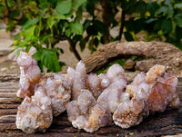 Natural Amethyst Spirit Quartz Clusters x 12 From Boekenhouthoek, South Africa - Toprock Gemstones and Minerals 