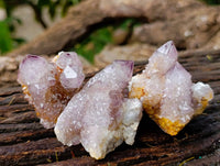 Natural Amethyst Spirit Quartz Clusters x 12 From Boekenhouthoek, South Africa - Toprock Gemstones and Minerals 