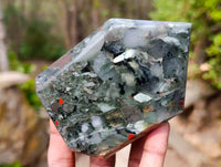 Polished Bloodstone Points x 3 From Swaziland
