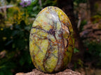 Polished Green Opal Standing Free Forms x 2 From Madagascar - Toprock Gemstones and Minerals 