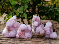 Natural Amethyst Spirit Quartz Clusters x 4 From Boekenhouthoek, South Africa - Toprock Gemstones and Minerals 
