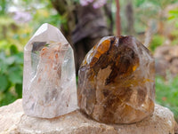 Polished Mixed Inclusion Quartz Crystals x 6 From Madagascar - Toprock Gemstones and Minerals 