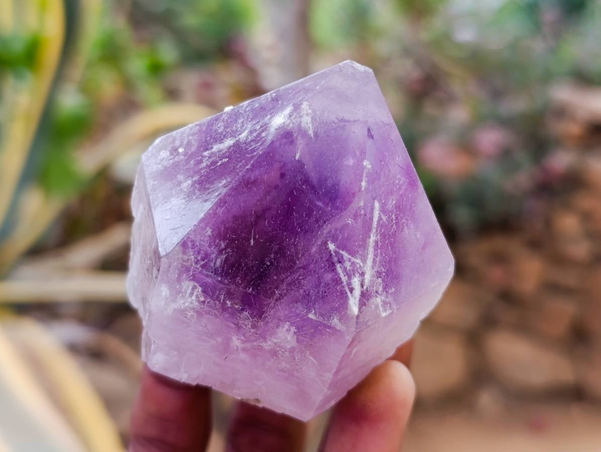 Natural Jacaranda Amethyst Quartz Crystals x 6 From Mumbwa, Zambia - Toprock Gemstones and Minerals 