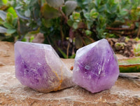 Natural Jacaranda Amethyst Quartz Crystals x 6 From Mumbwa, Zambia - Toprock Gemstones and Minerals 