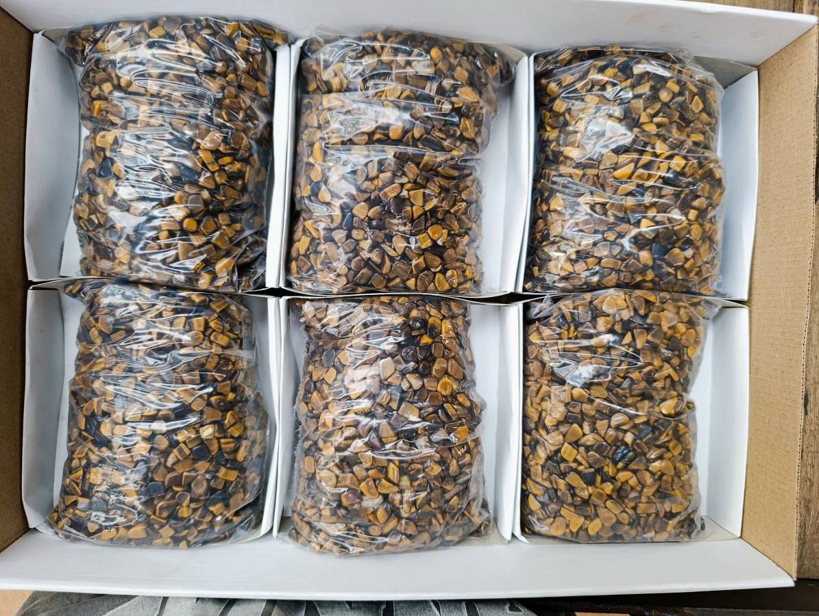 Polished Tigers Eye Tumbled Stones x 6 From South Africa - Toprock Gemstones and Minerals 