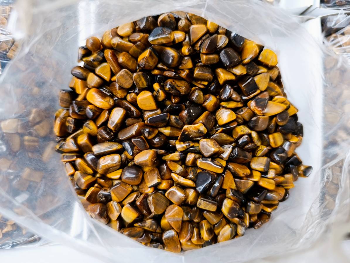 Polished Tigers Eye Tumbled Stones x 6 From South Africa - Toprock Gemstones and Minerals 