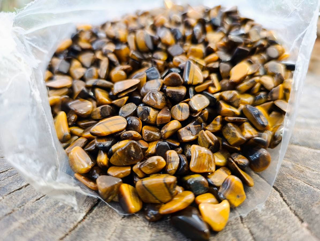 Polished Tigers Eye Tumbled Stones x 6 From South Africa - Toprock Gemstones and Minerals 