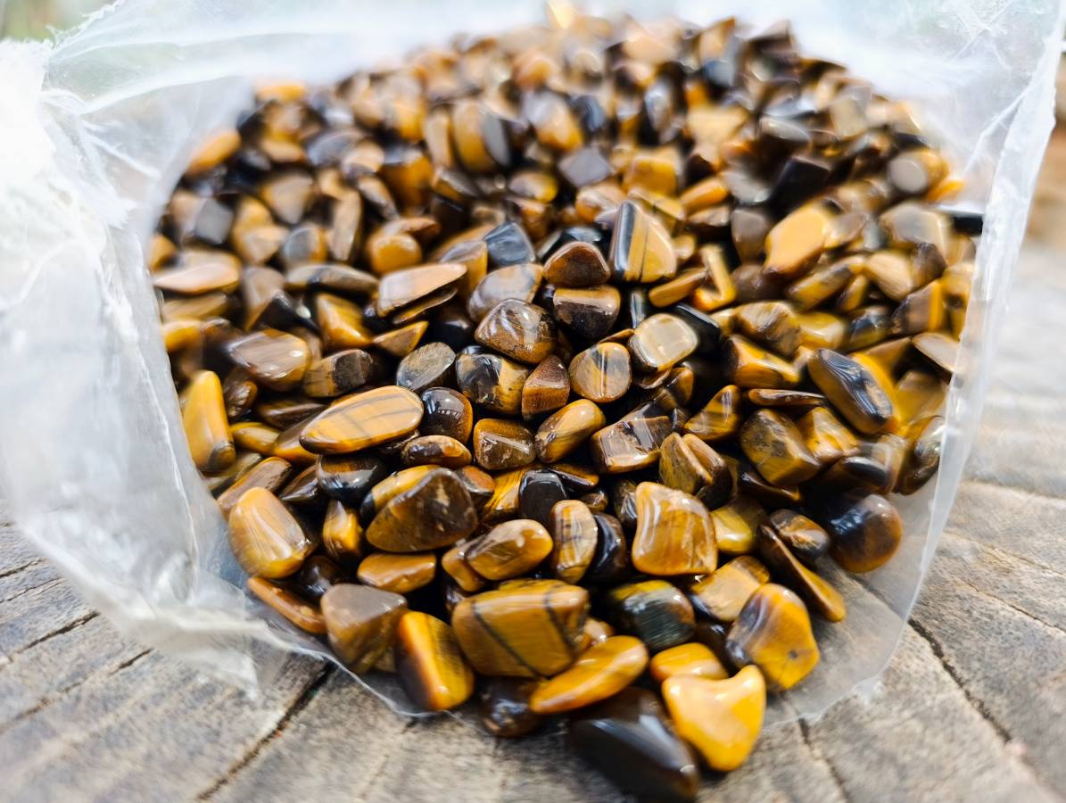 Polished Tigers Eye Tumbled Stones x 6 From South Africa - Toprock Gemstones and Minerals 