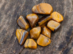 Polished Tigers Eye Tumbled Stones x 6 From South Africa - Toprock Gemstones and Minerals 