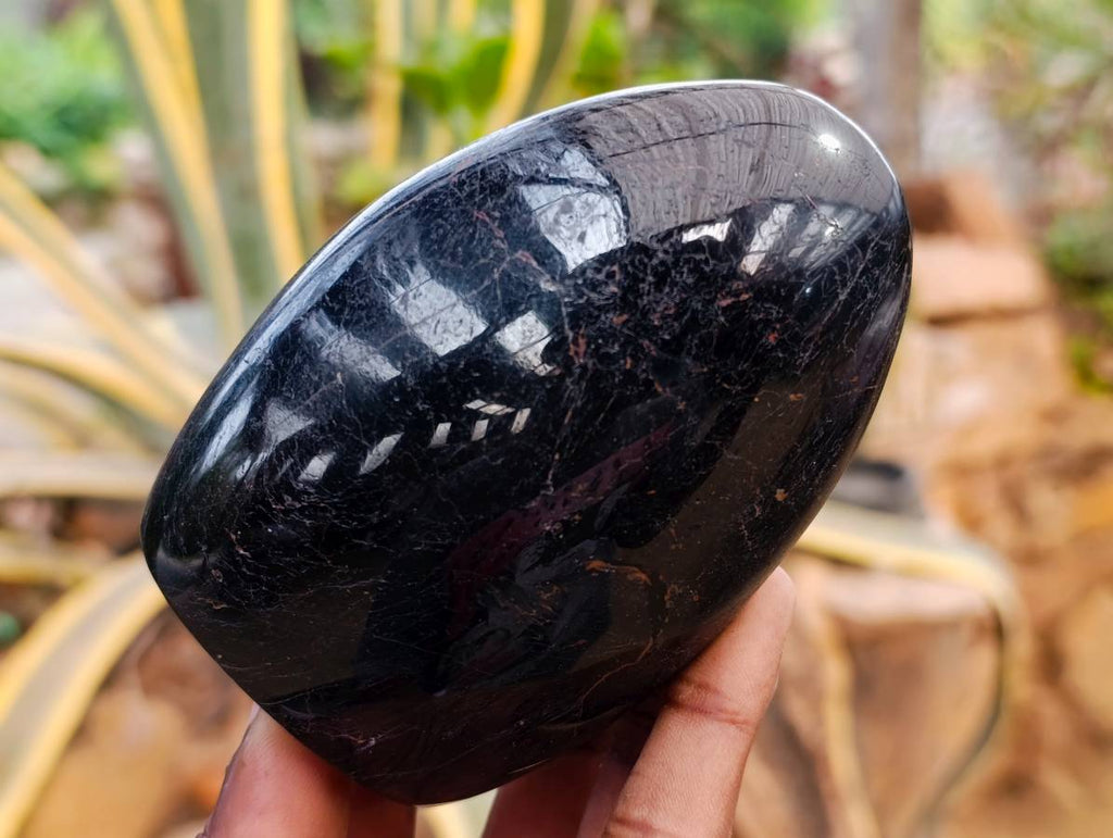 Polished Black Tourmaline Standing Free Forms x 4 From Madagascar - Toprock Gemstones and Minerals 