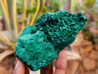 Natural Silky Malachite Specimens x 3 From Kasompe, Congo - Toprock Gemstones and Minerals 