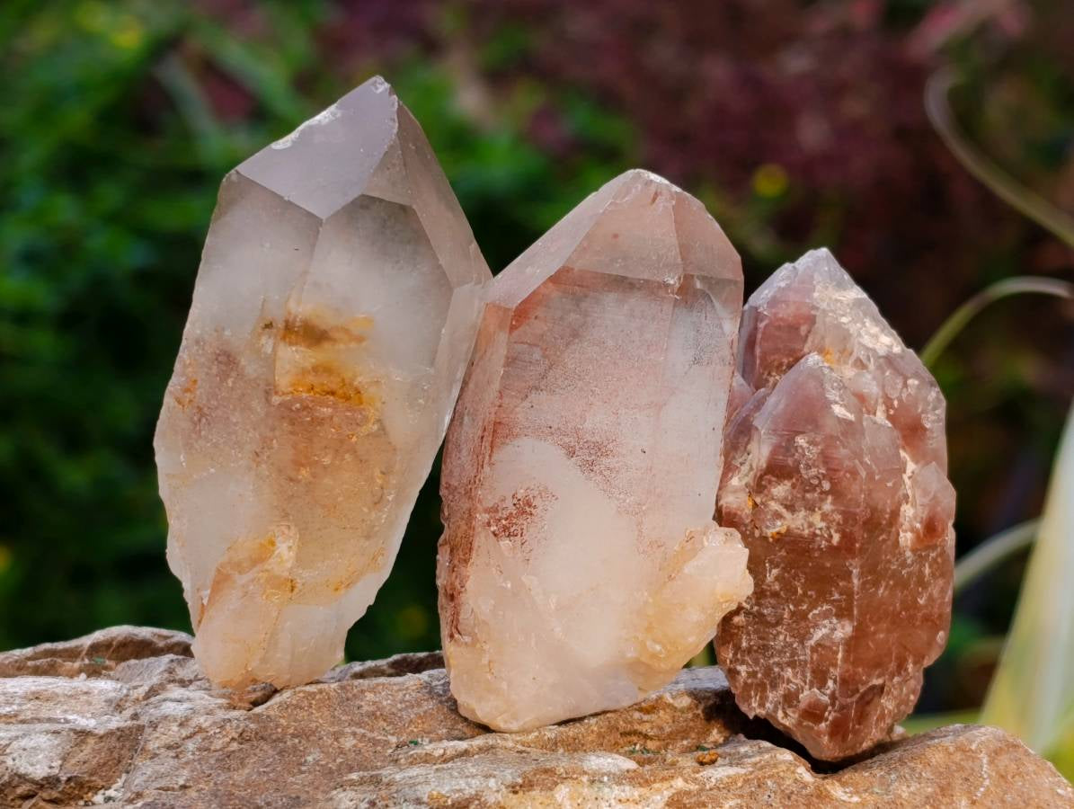 Natural Red Hematoid Quartz Crystals x 35 From Karoi, Zimbabwe - Toprock Gemstones and Minerals 