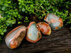 Polished One Side Polychrome Jasper x 4 From NW Coast, Madagascar - Toprock Gemstones and Minerals 
