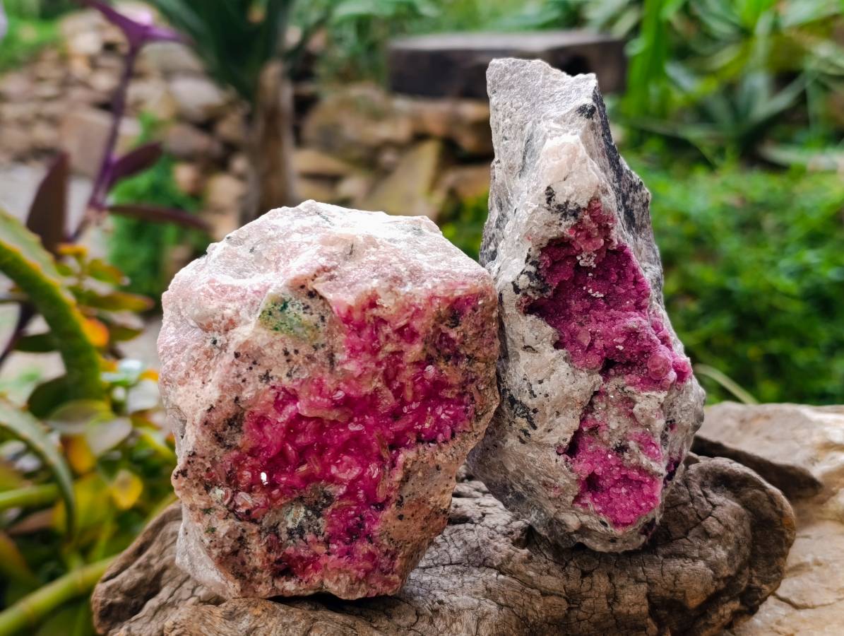 Natural Salrose Cobaltion Dolomite Specimens x 6 From Kakanda, Congo - Toprock Gemstones and Minerals 