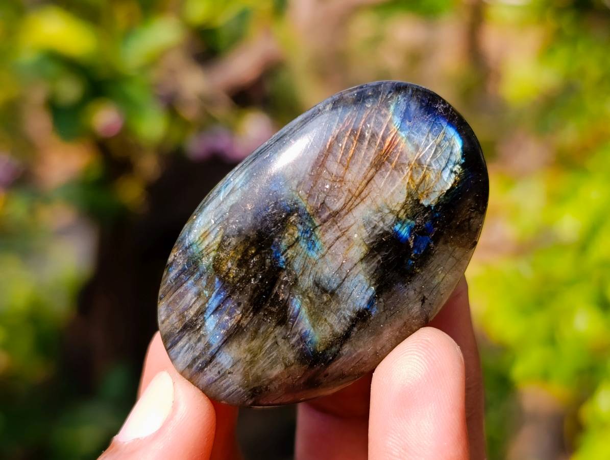 Polished Labradorite Gallets x 20 From Tulear, Madagascar - Toprock Gemstones and Minerals 