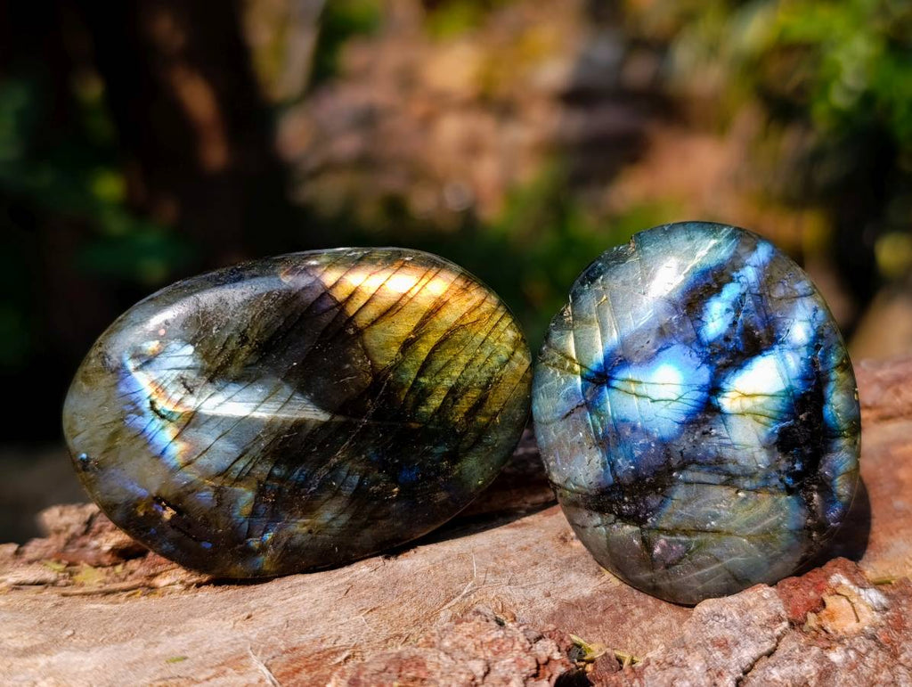 Polished Labradorite Gallets x 20 From Tulear, Madagascar - Toprock Gemstones and Minerals 