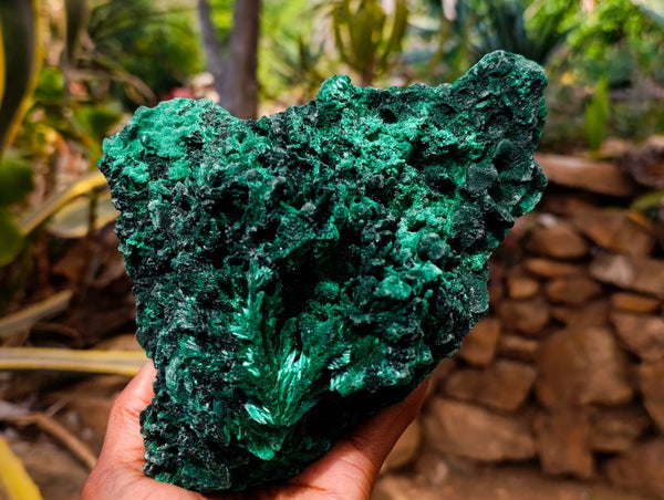 Natural Silky Malachite Specimens x 1 From Kasompe, Congo - Toprock Gemstones and Minerals 