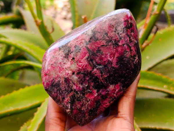 Polished Rhodonite Standing Free Forms x 1 From Rhusinga, Zimbabwe - Toprock Gemstones and Minerals 
