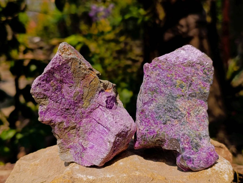 Natural Stichtite Specimens x 6 From Barberton, South Africa - Toprock Gemstones and Minerals 
