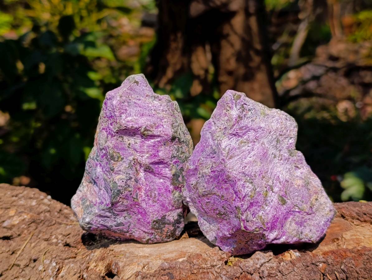 Natural Stichtite Specimens x 6 From Barberton, South Africa - Toprock Gemstones and Minerals 